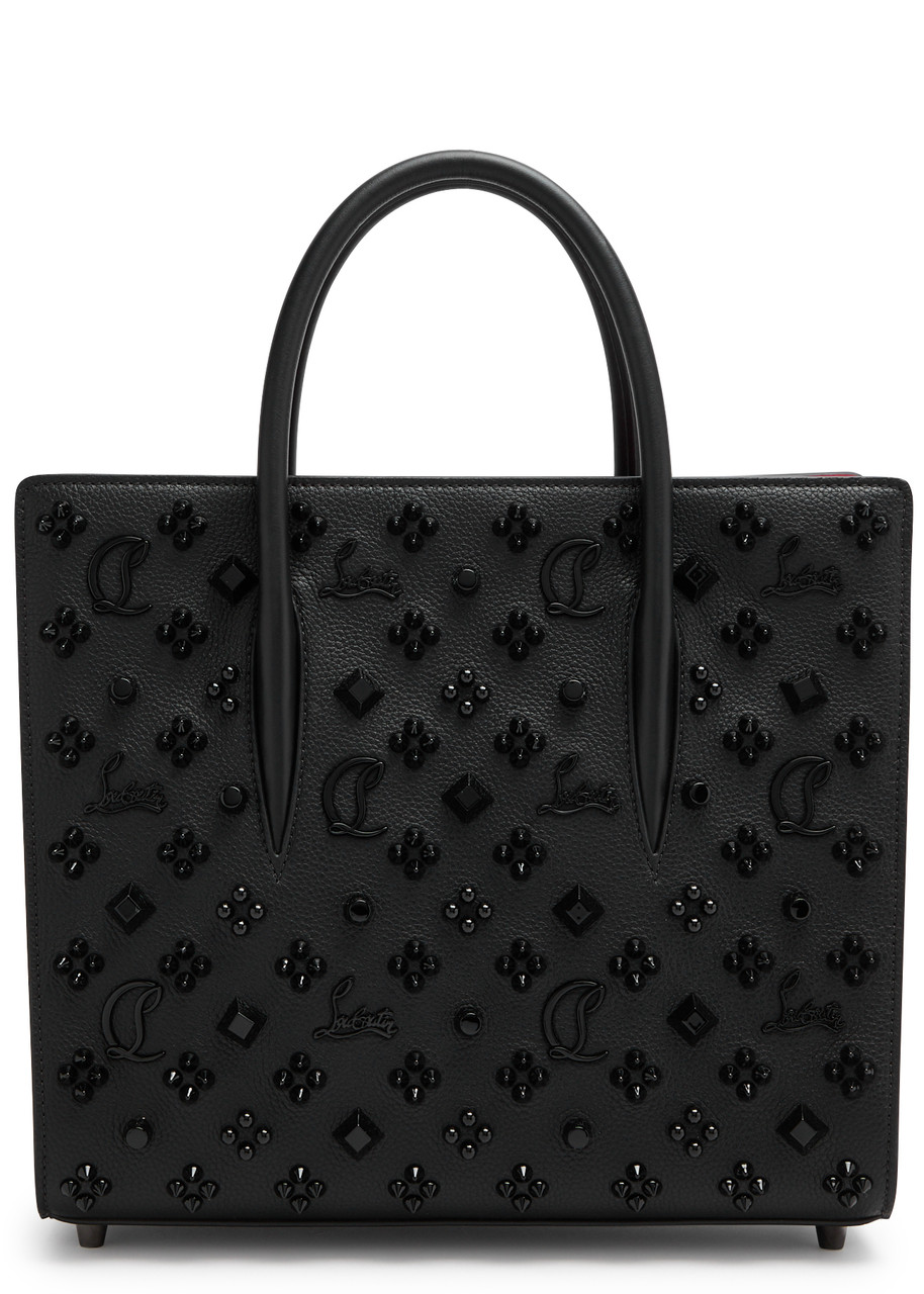 Christian Louboutin Paloma Medium Embellished Leather Tote - Black - One Size