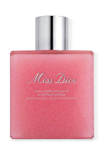 Dior Miss  Exfoliating Body Oil With Rose Extract 175ml In White