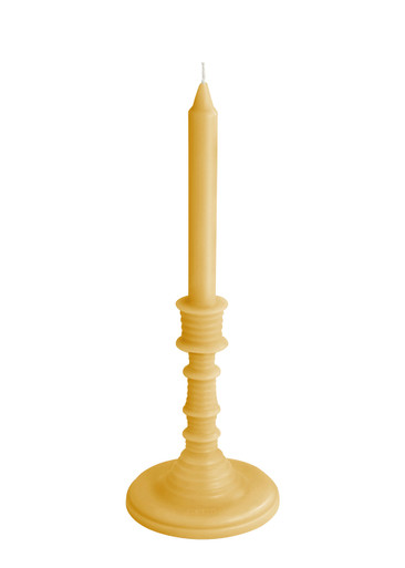 Loewe Wasabi Wax Candleholder 330g In Orange
