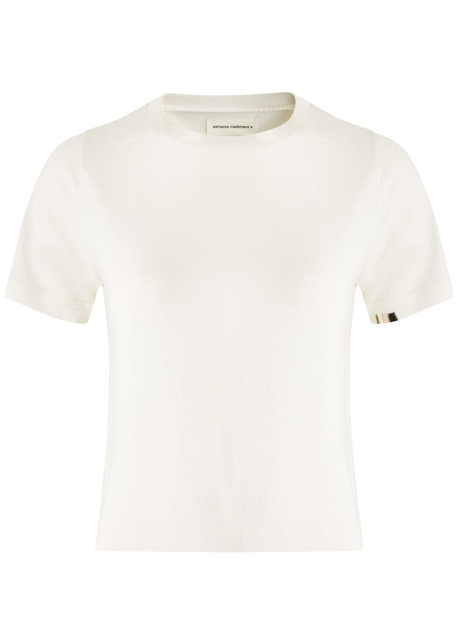 Extreme Cashmere N°267 Tina Cotton-blend T-shirt In White