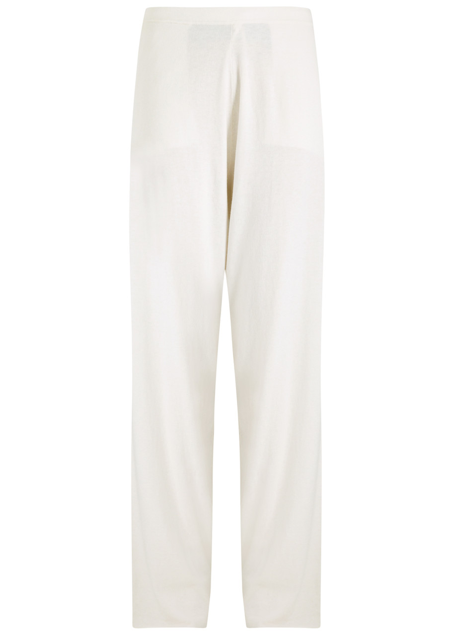 Extreme Cashmere N°353 Relax Cotton-blend Sweatpants In Neutral