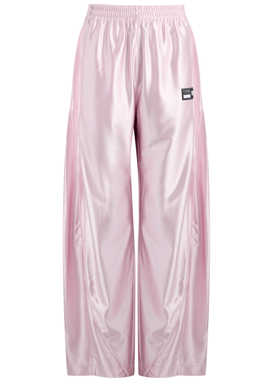 Alexanderwang.t Logo Satin-jersey Track Pants - Pink - L (UK14 / L)