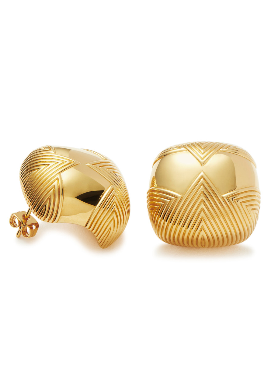 Missoma Hera Dome 18kt Gold-plated Stud Earrings In Gold