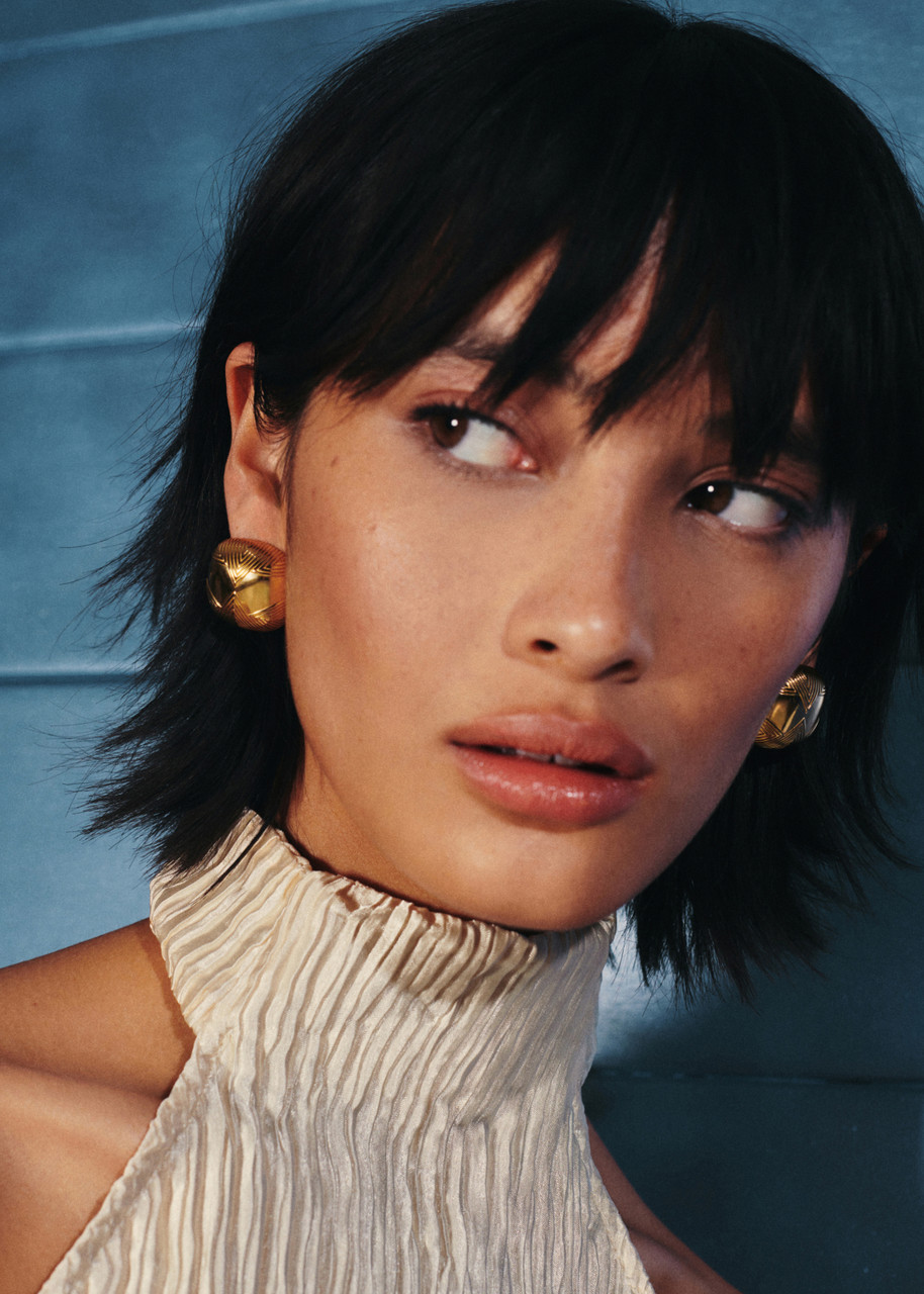 Missoma Hera Dome 18kt Gold-plated Stud Earrings In Gold