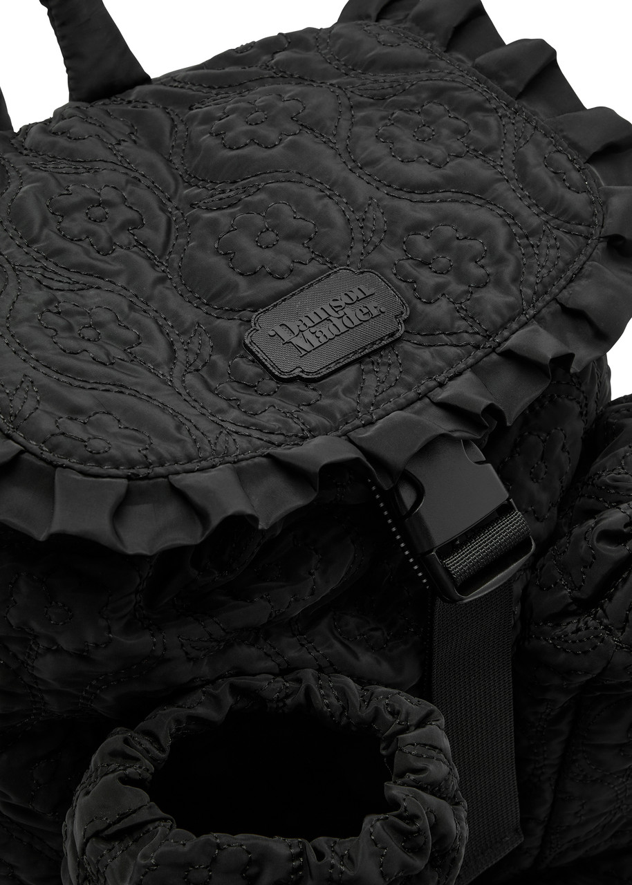  Damson Madder Floral Quilted Shell Backpack - Black - One Size 