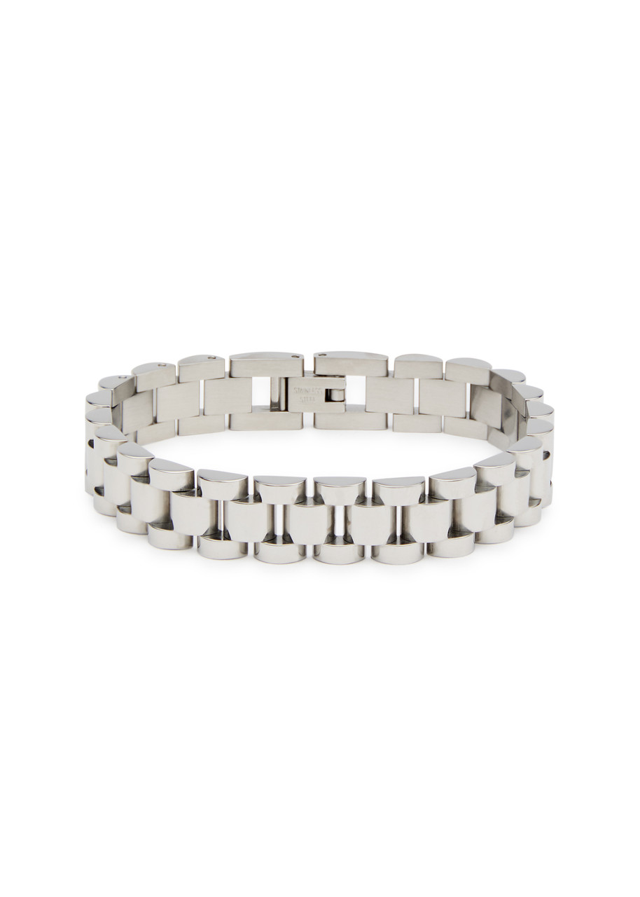 Anisa Sojka Stainless Steel Chain Bracelet In Metallic