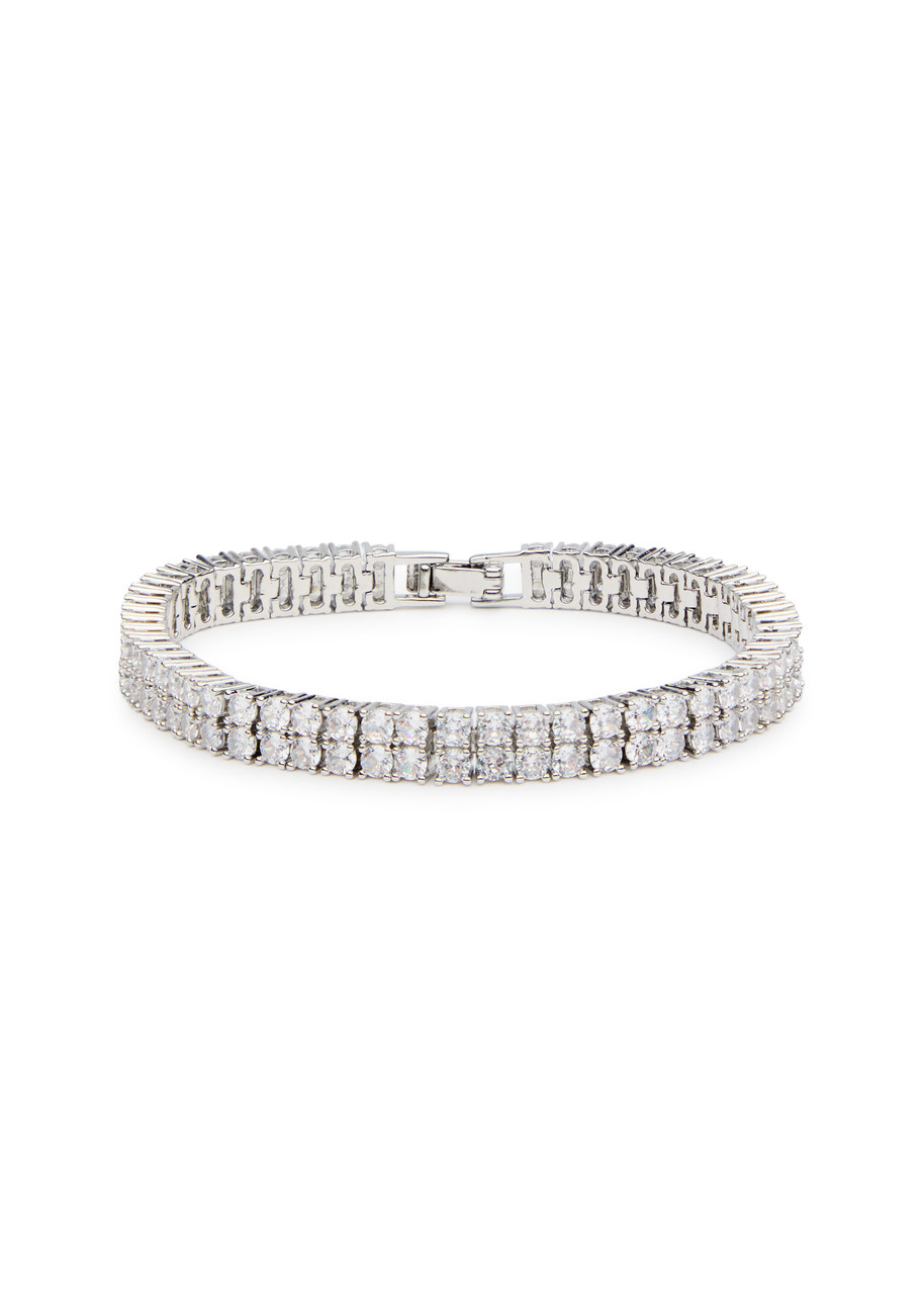 Anisa Sojka The Juliet Crystal-embellished Bracelet In White