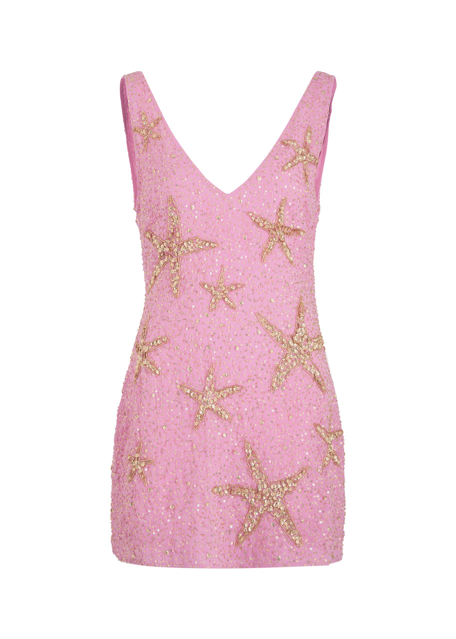 Rixo Christabel Sequin-embellished Mini Dress - Pink - 8 (UK8 / S)