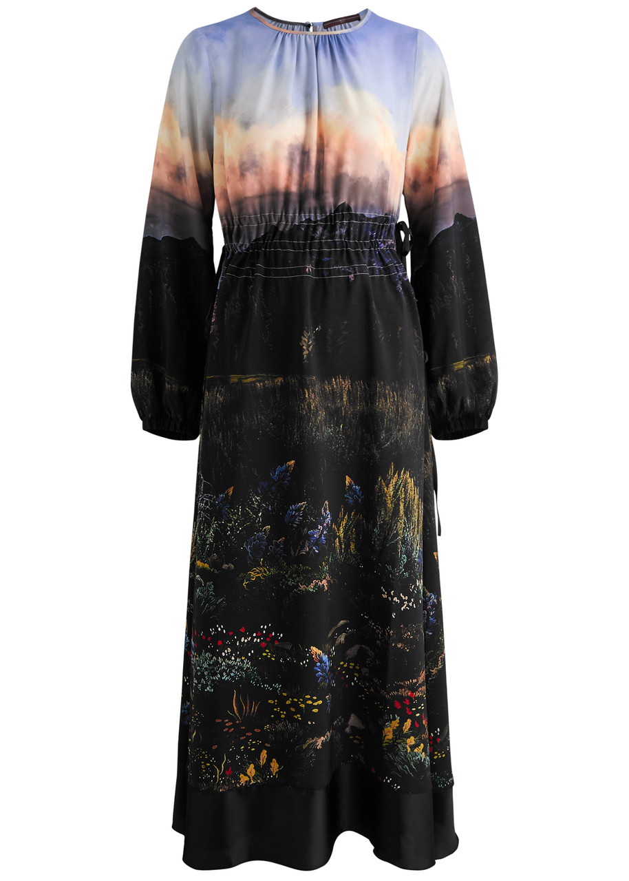 High Rhyming Printed Maxi Dress - Multicoloured - 44 (UK12 / M)