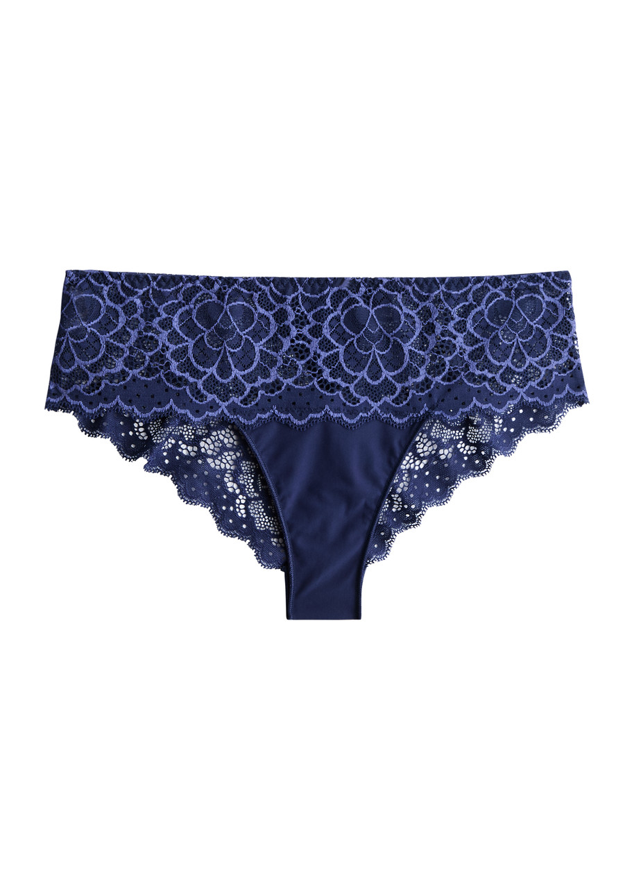 Simone PÉRÈLE Caresse Lace Briefs - Dark Blue