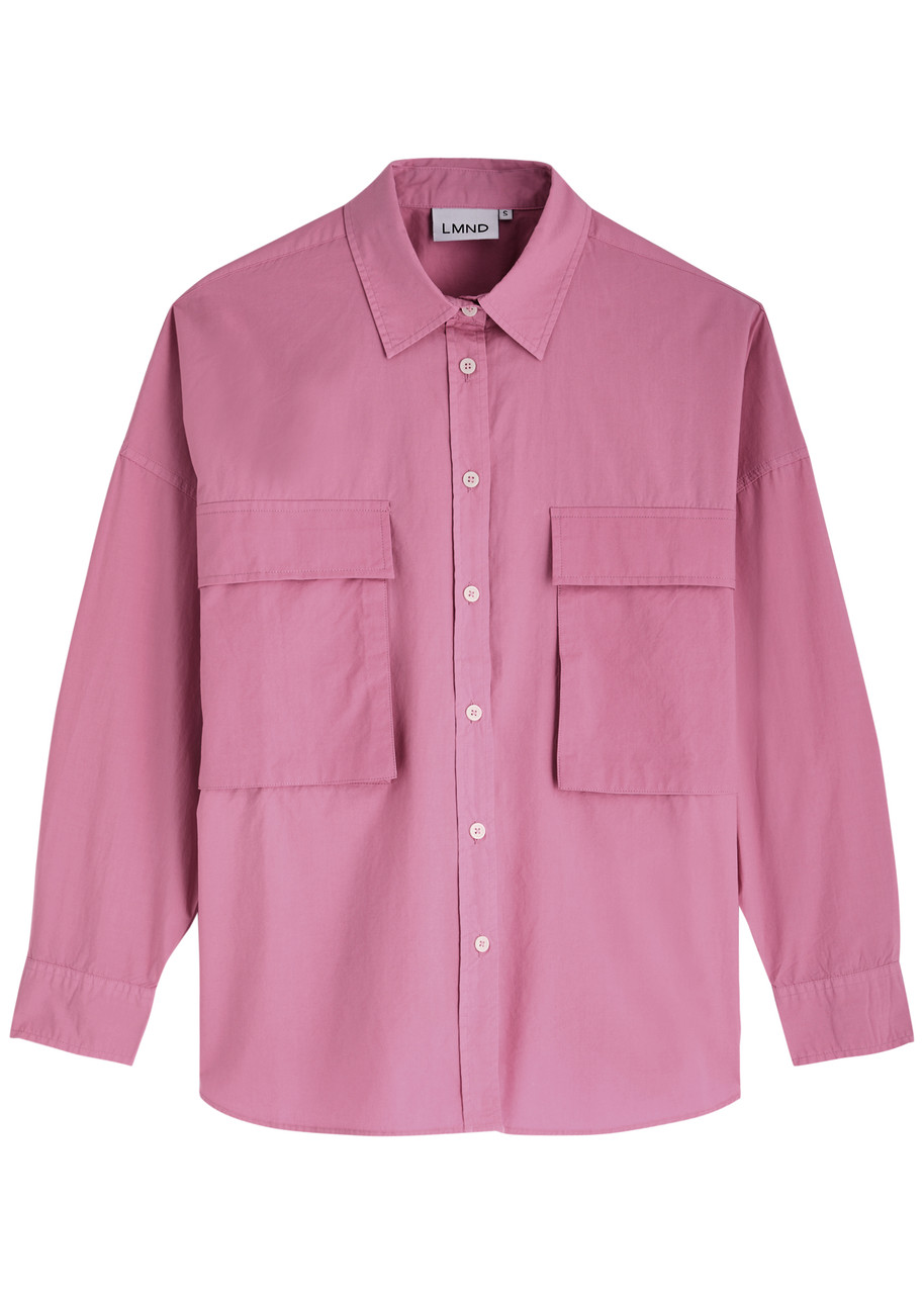 Lmnd Lemonade Chiara Utility Cotton-poplin Shirt - Pink