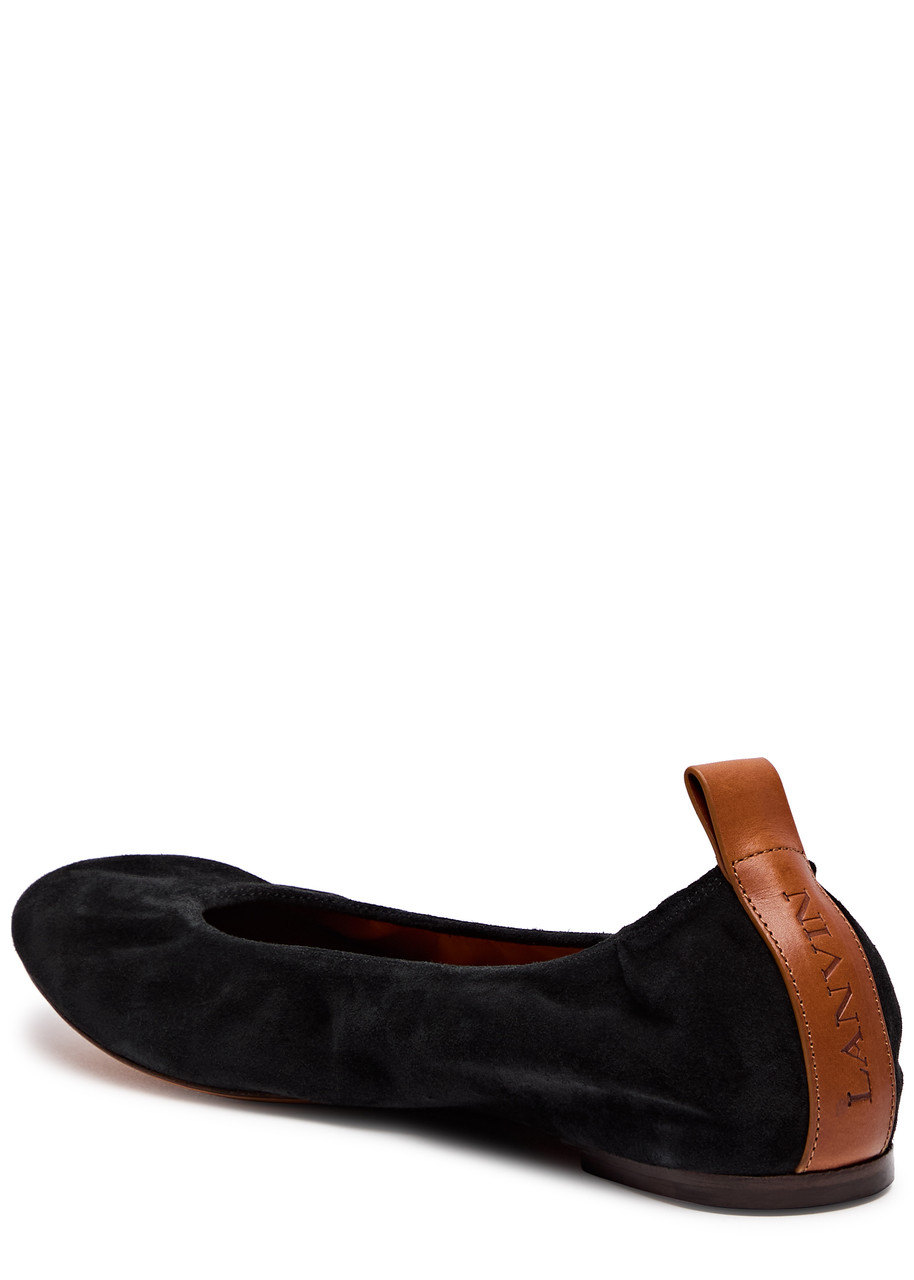 Lanvin Suede Ballet Flats For In Black