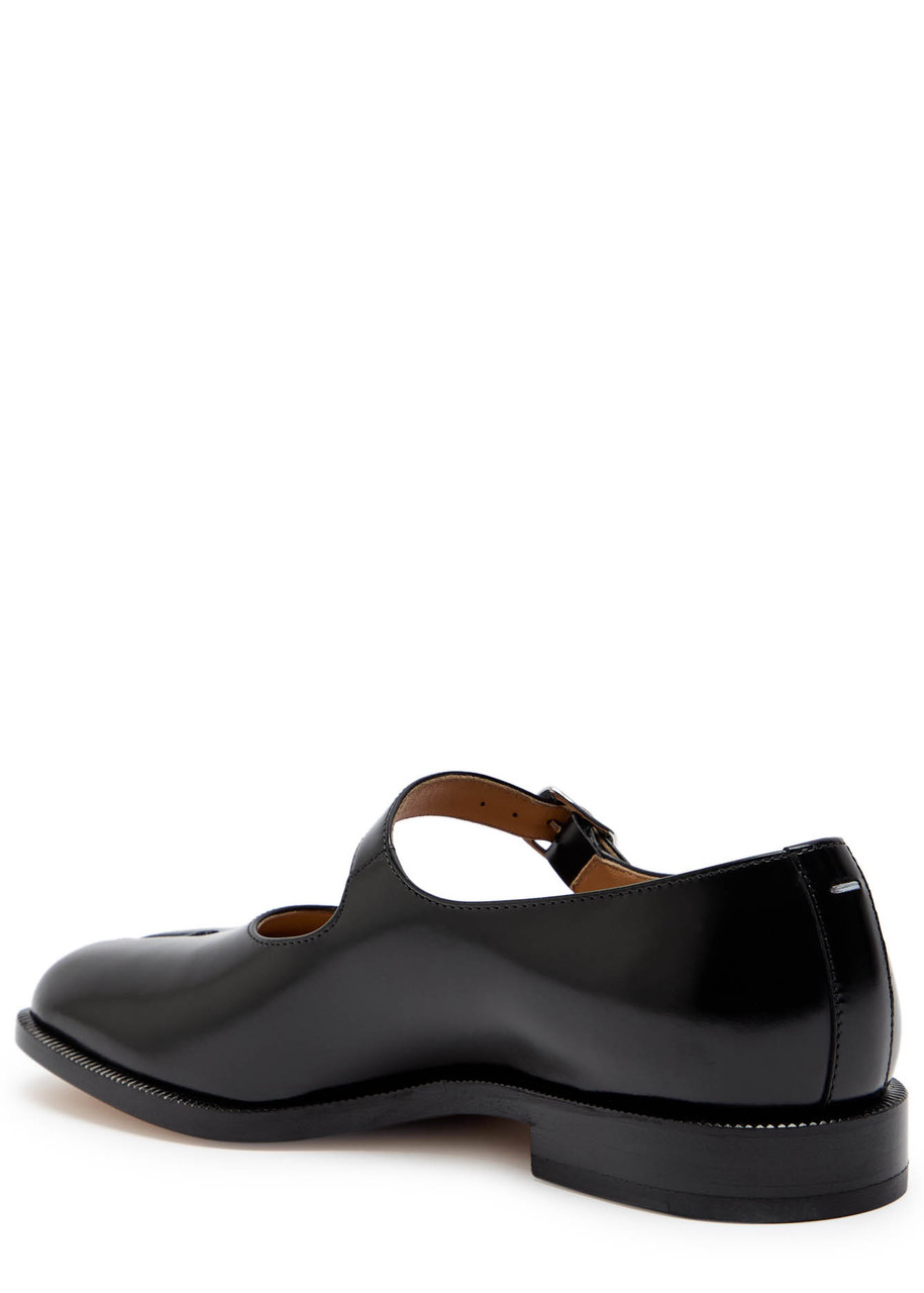 Maison Margiela Mary Jane Mini Heel Shoes With Buckle Strap In Black