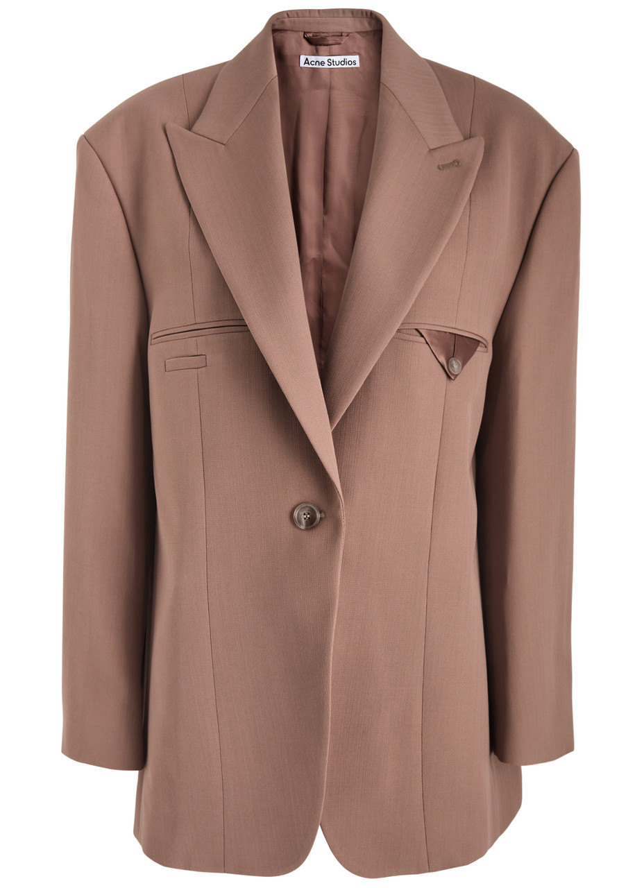 Acne Studios Woven Blazer - Brown