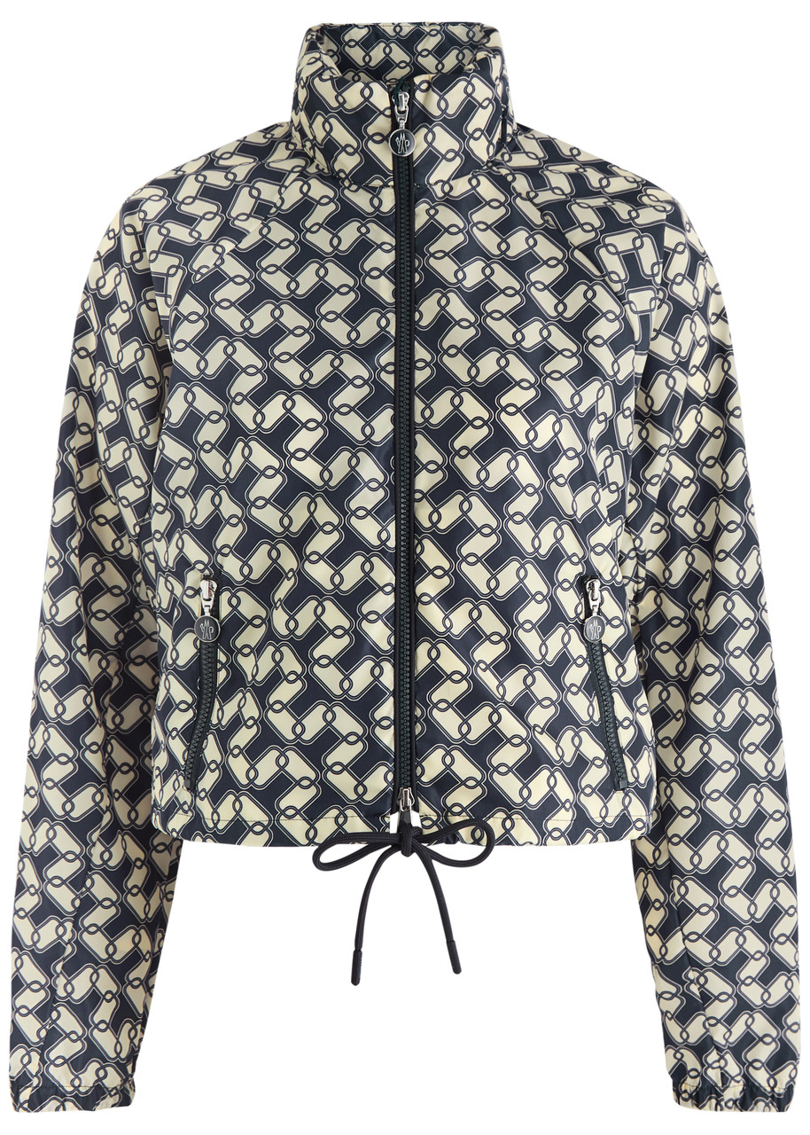Moncler Marpessa Printed Nylon Jacket - Navy - 3 (UK 14 / L)