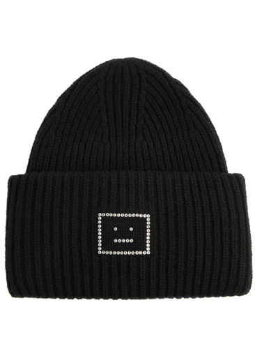 ACNE STUDIOS Logo-embellished wool beanie | Harvey Nichols