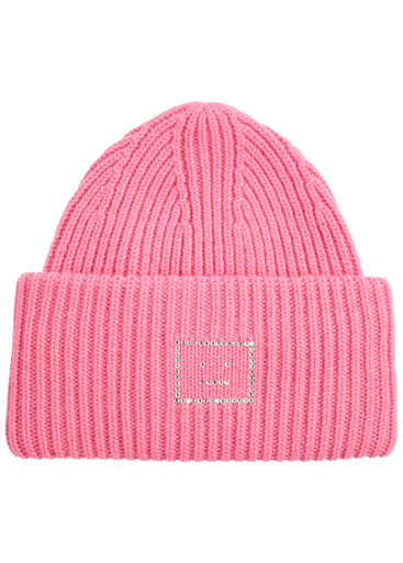 ACNE STUDIOS Logo-embellished wool beanie | Harvey Nichols