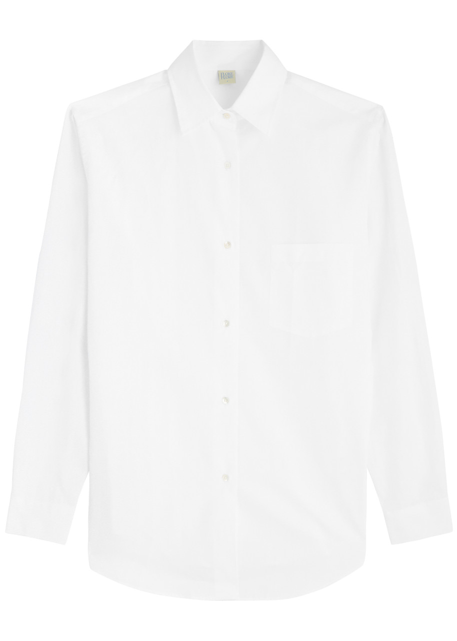 Flore Flore Giulia Cotton Shirt In White