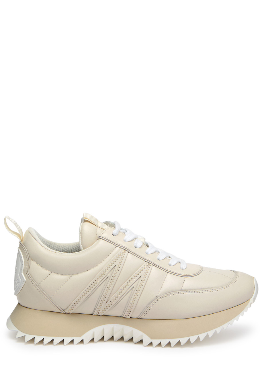 Moncler Pacey Panelled Leather Sneakers - Ivory - 41 (IT41 / UK8)