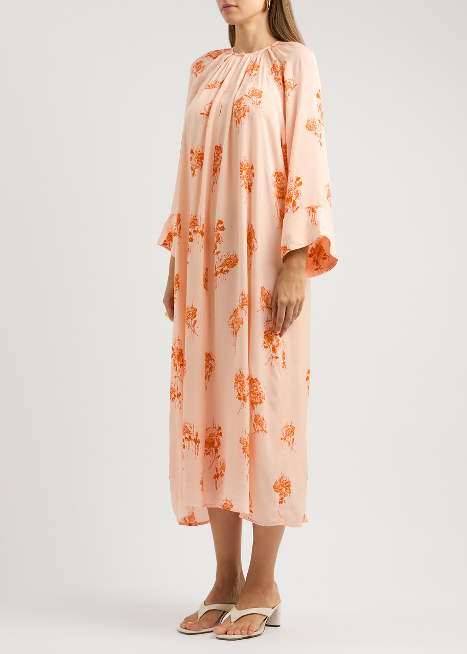 Day Birger Et Mikkelsen Maggie Printed Midi Dress In Orange