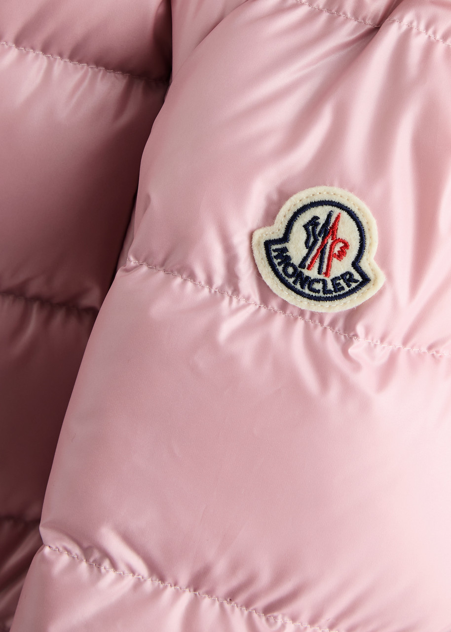 Moncler Kids Ainay Quilted Shell Jacket (8-10 Years) In Pink