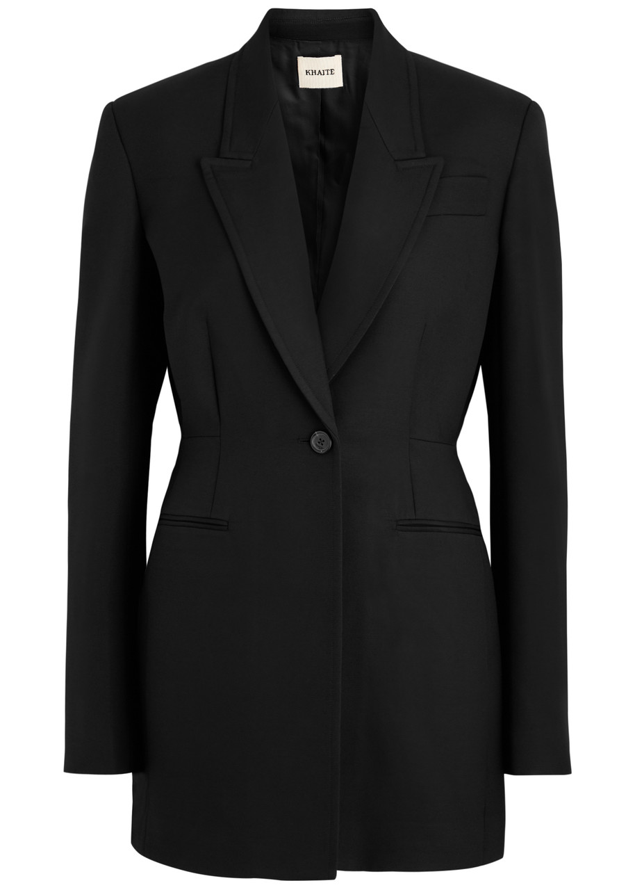 Khaite Beckett Woven Blazer - Black - 4 (UK8 / S)