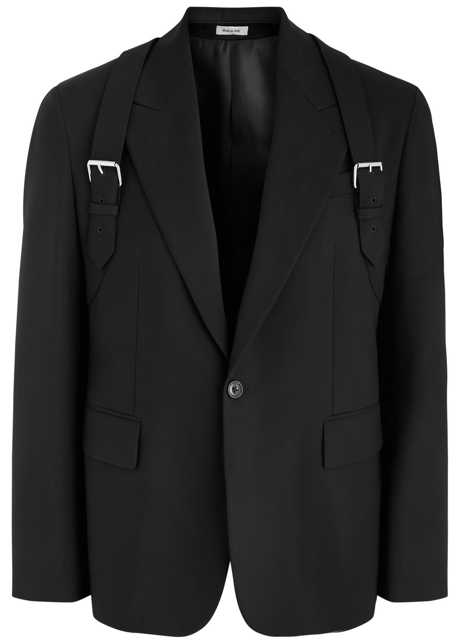 Alexander Mcqueen Harness Wool Blazer - Black - 48 (IT48 / M)