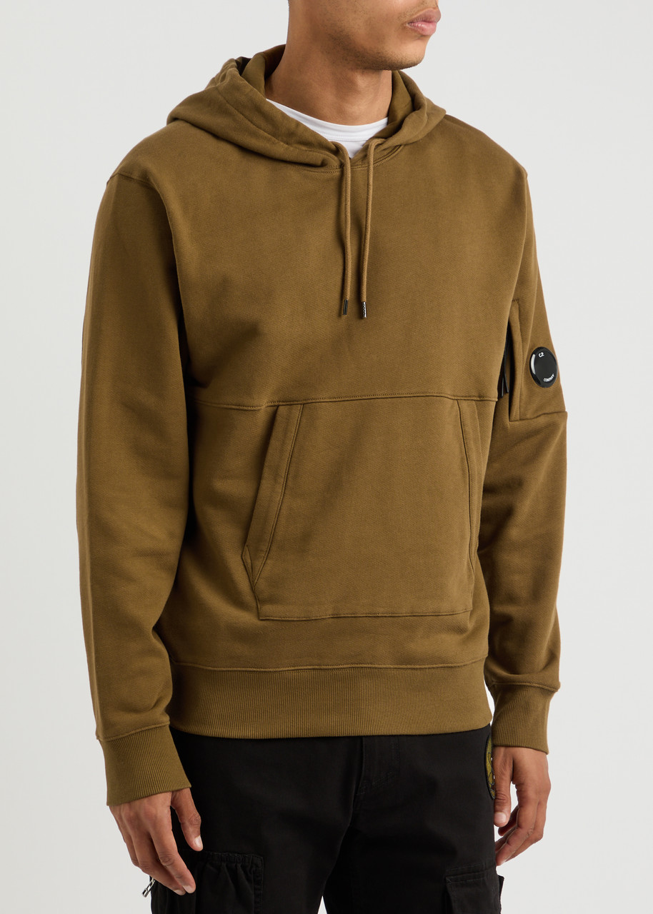 C.p. Company Diagonal Raised Hooded Cotton Sweatshirt In Maroon
