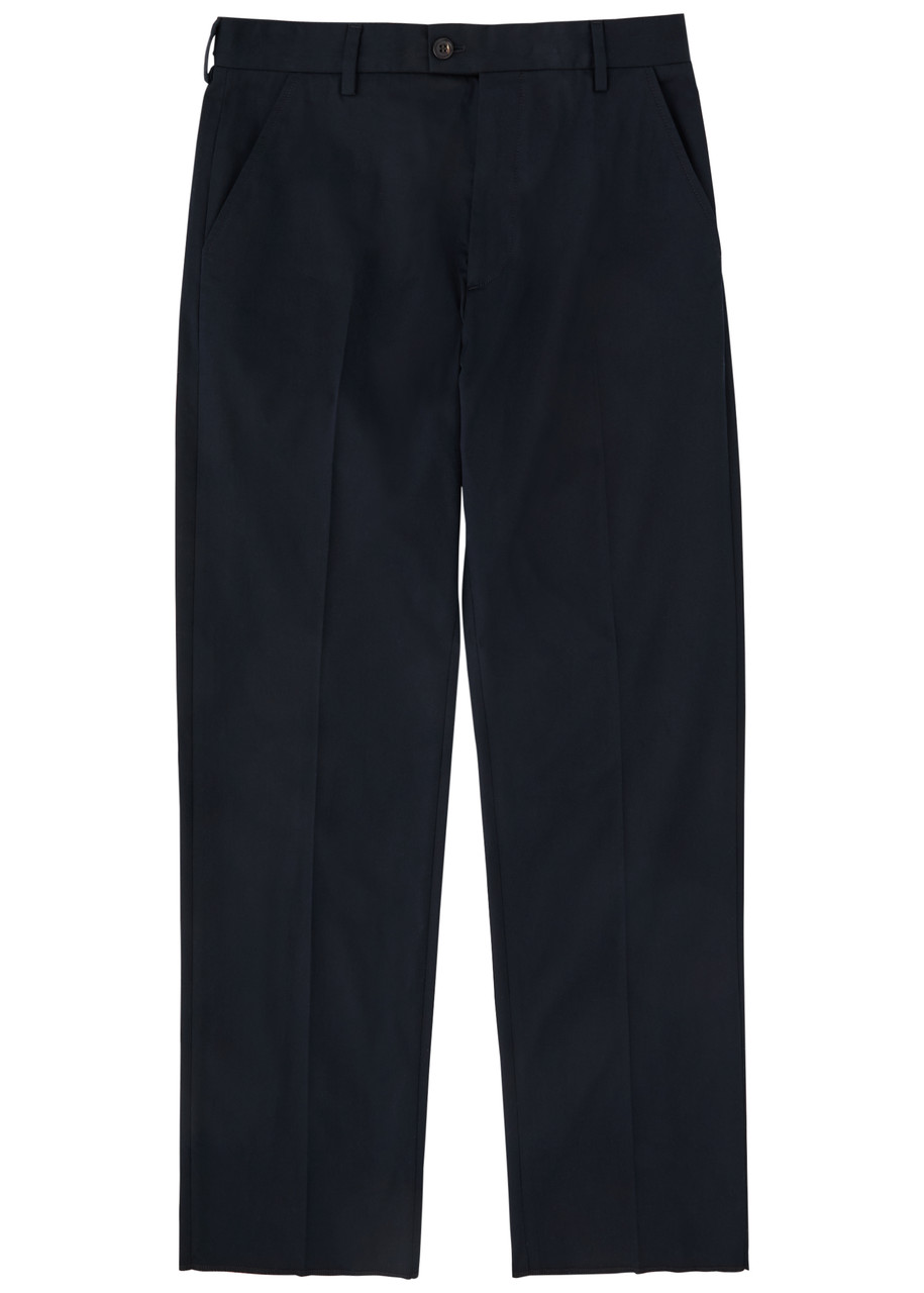 Alexander Mcqueen Straight-leg Cotton-poplin Chinos – Navy – 52 (IT52 / XL) – 52 (IT52 /xl) Alexander Mcqueen Straight-leg Cotton-poplin Chinos – Navy – 52 (IT52 / XL) – 52 (IT52 /xl)