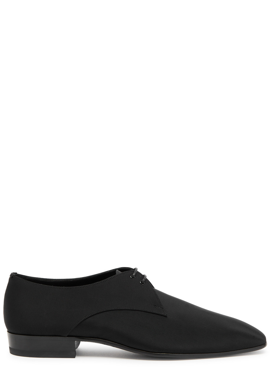 Saint Laurent Faille Gabriel Derby Shoes In Black