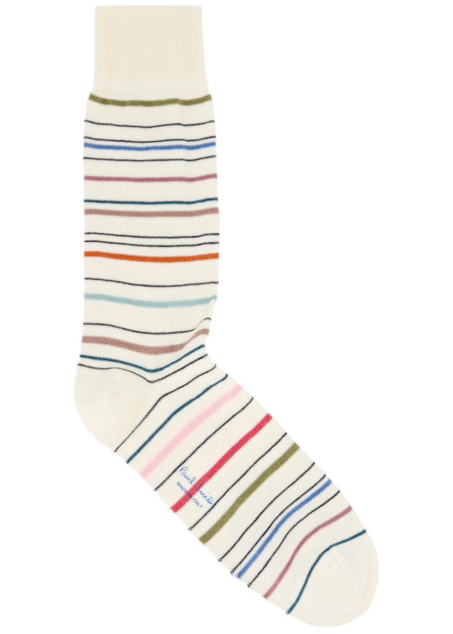 Paul Smith Pencil Stripe Cotton-blend Socks - Multicoloured - One Size
