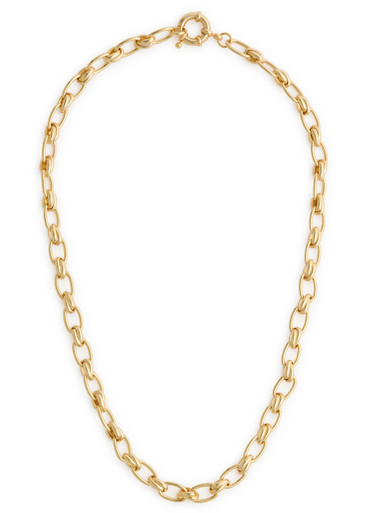 Daisy London X Polly Sayer Vintage Link 18kt Gold-plated Necklace In Gold