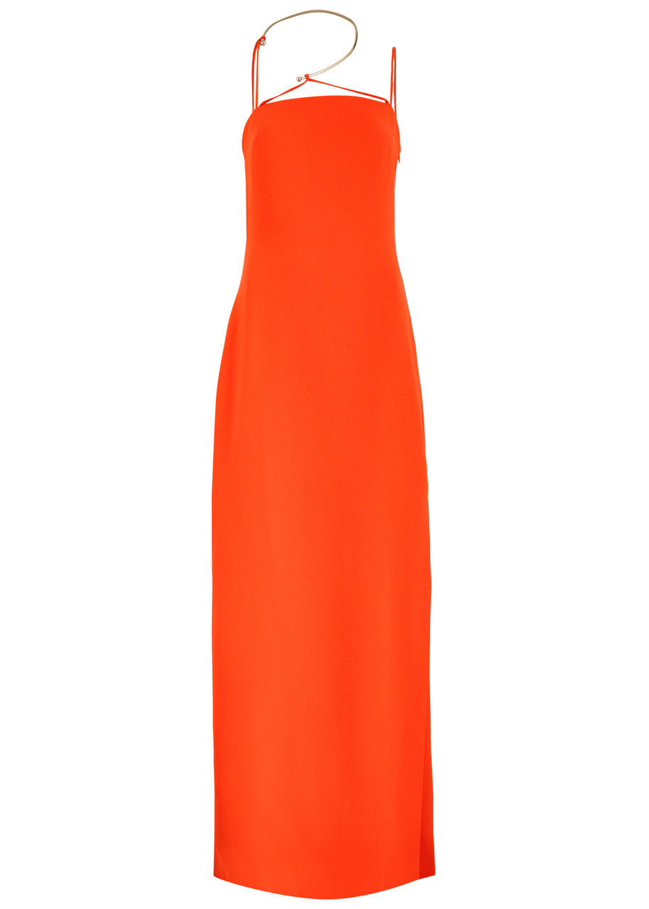 Stine Goya Sofie Necklace-effect Gown - Orange - L (UK14 / L)