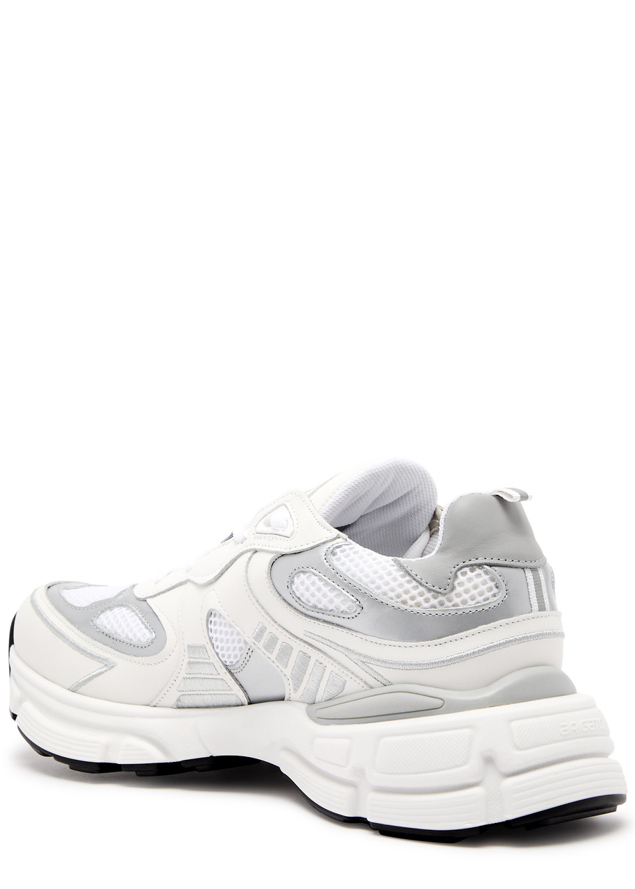 Axel Arigato Marathon Ghost Runner White Low Top Sneakers With Reflectivce Details In Leather Blend Woman In White