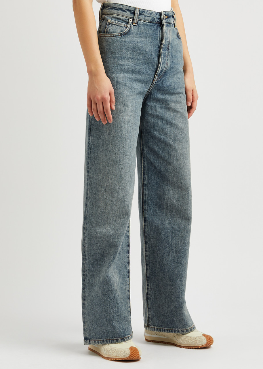 Loewe Wide-leg Jeans In Denim