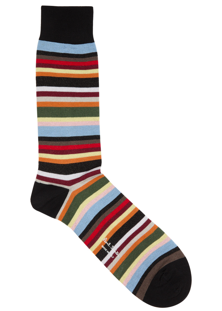 Paul Smith New Signature Striped Cotton-blend Socks - Multicoloured - One Size