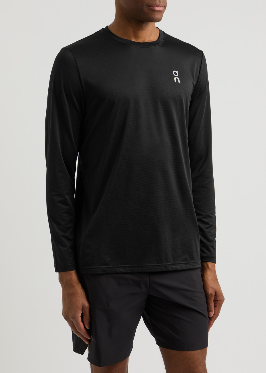  On Core Logo Stretch-jersey Top - Black - S 