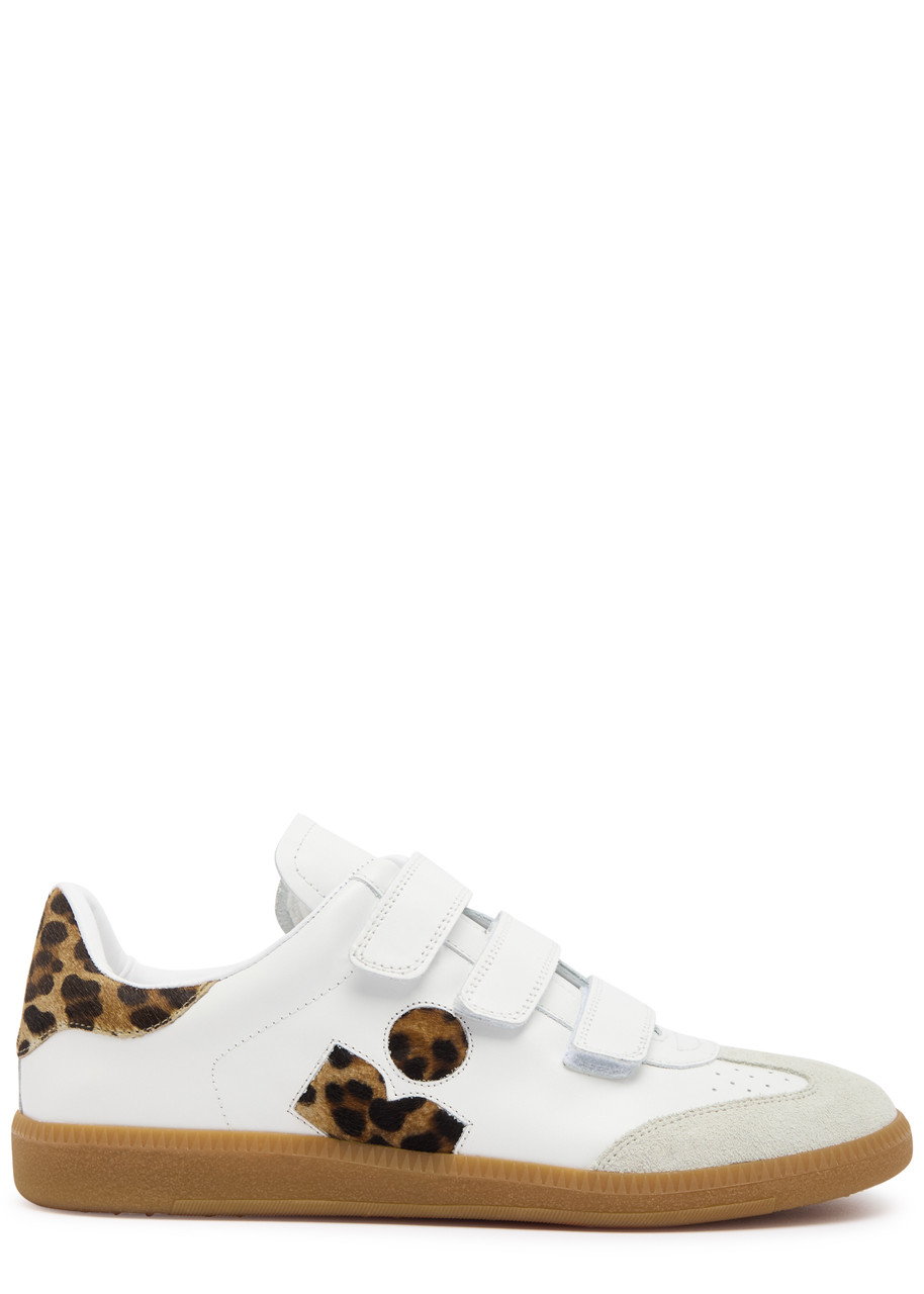 Isabel Marant Étoile Beth Panelled Sneakers In Leopard