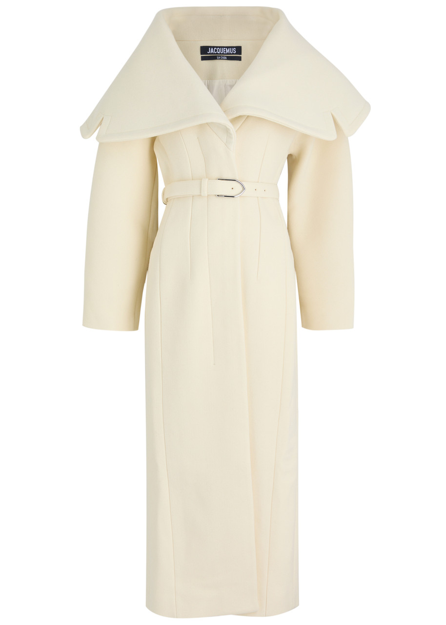 Jacquemus Le Manteau Caruso Wool Coat - Off White - 36 (UK8 / S)
