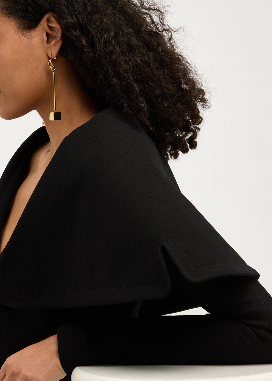 Jacquemus 'les Creoles Nodo' Gold Tone Dangle Earings In Gold