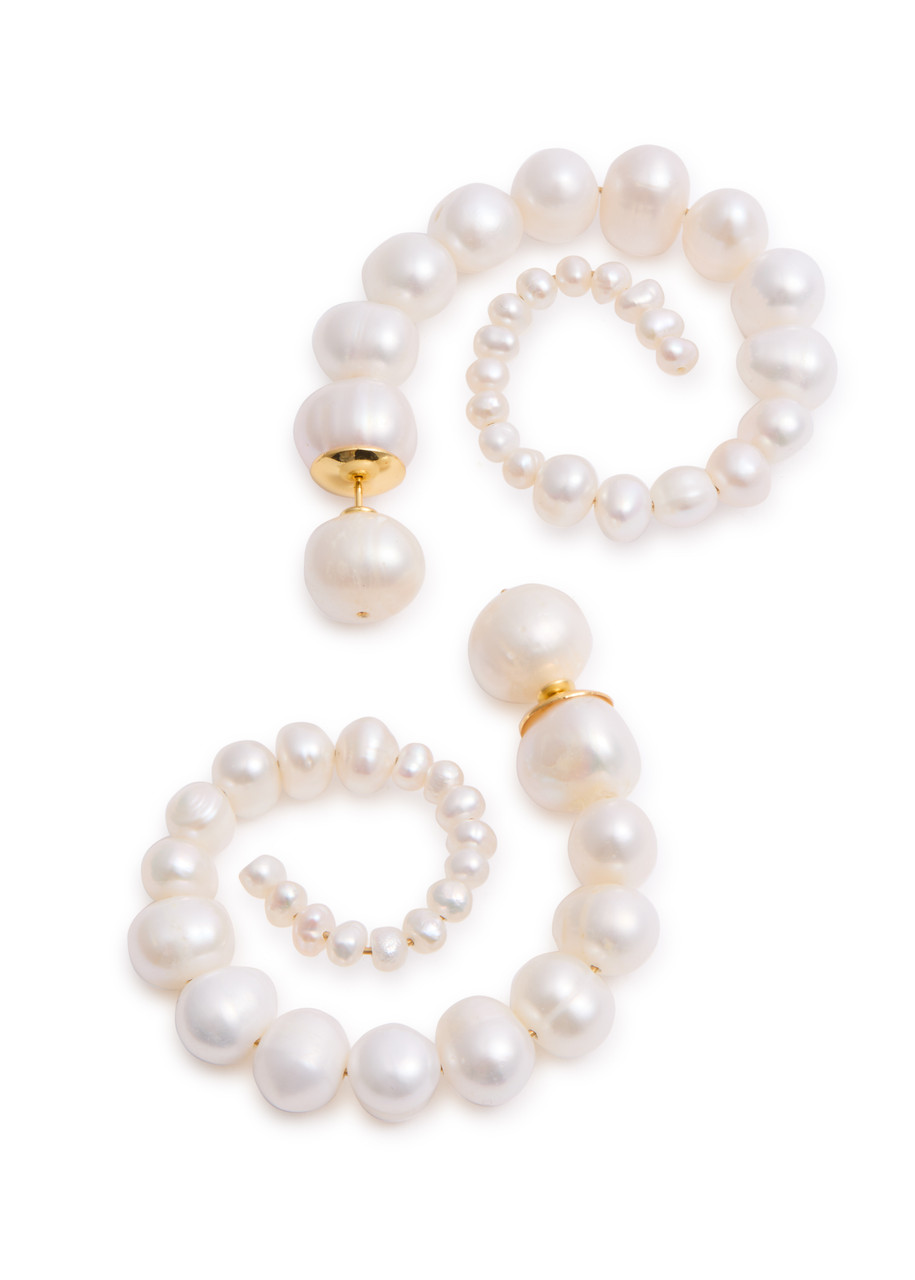  Eliou Vinnie Spiral Pearl Drop Earrings - One Size 