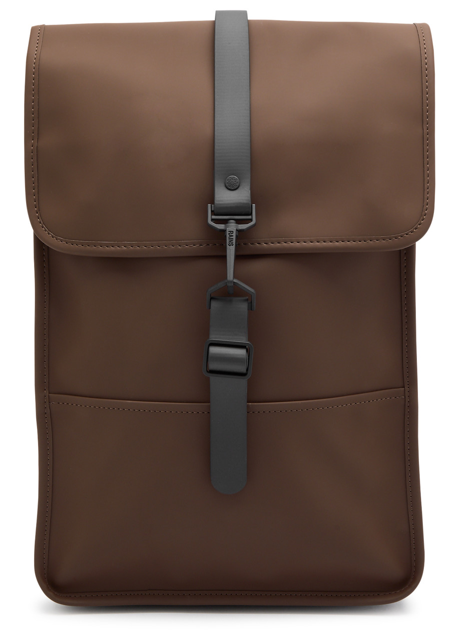 Rains Mini Rubberised Backpack - Chocolate - One Size