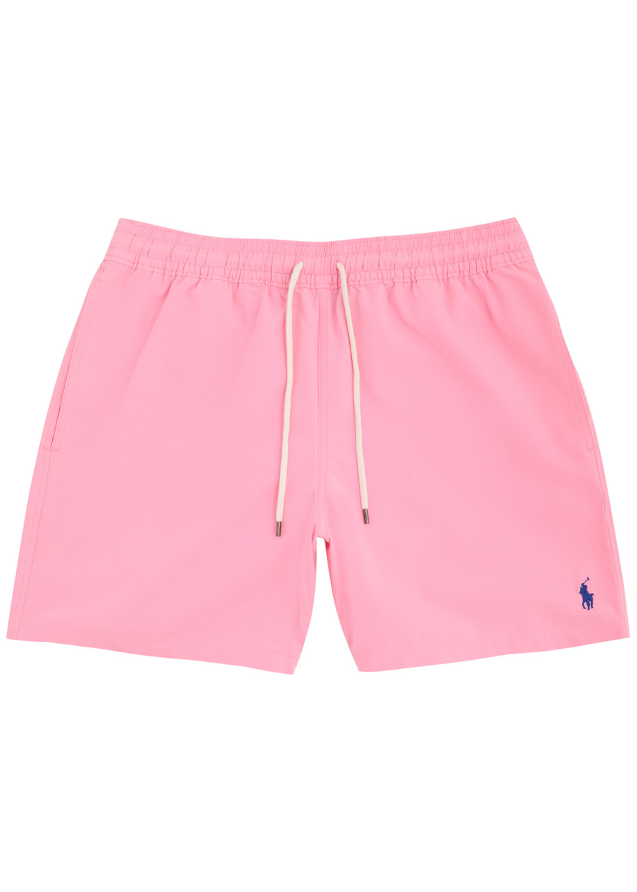 Polo Ralph Lauren Logo-embroidered Shell Swim Shorts - Pink - M