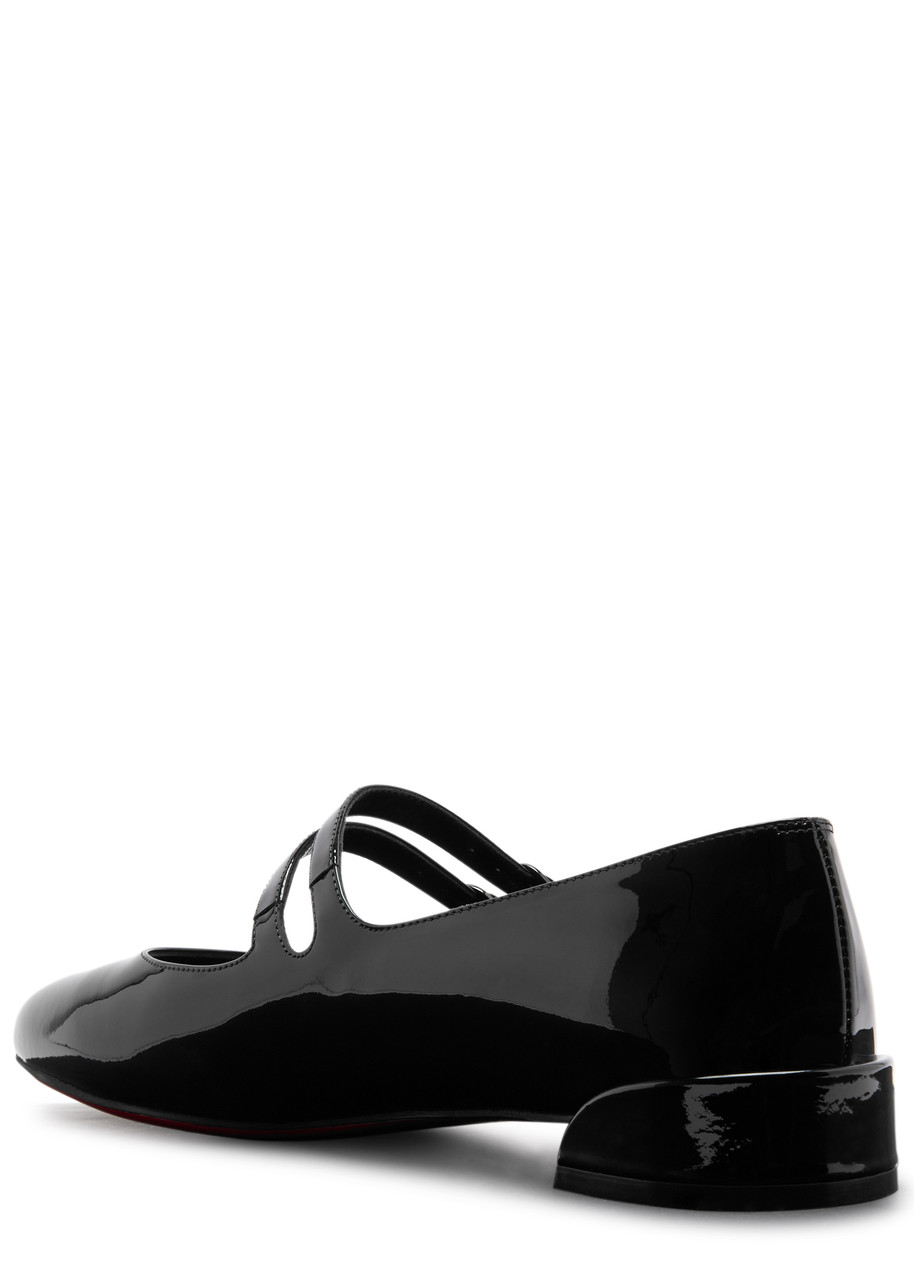 Christian Louboutin Women Miss Jane Patent Leather Ballets In Black