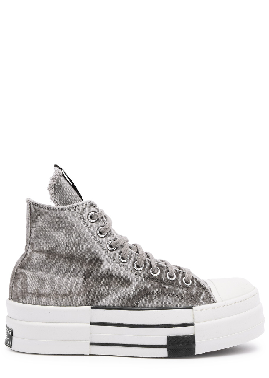 Rick Owens X Converse Drkstar Canvas Hi-top Sneakers - Grey - 9 (IT43 / UK9)