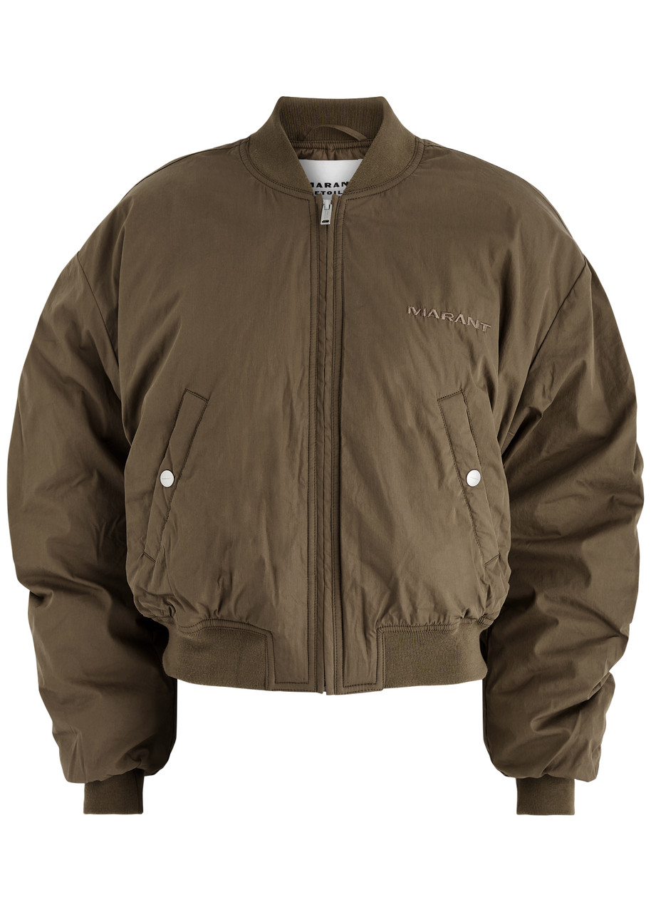 Isabel Marant étoile Bessime Cotton-blend Bomber Jacket - Khaki - 34 (UK6 /xs)