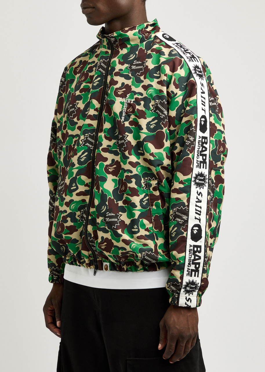Saint Mxxxxxx Men Saint Michael X A Bathing Ape Sweatshirt In