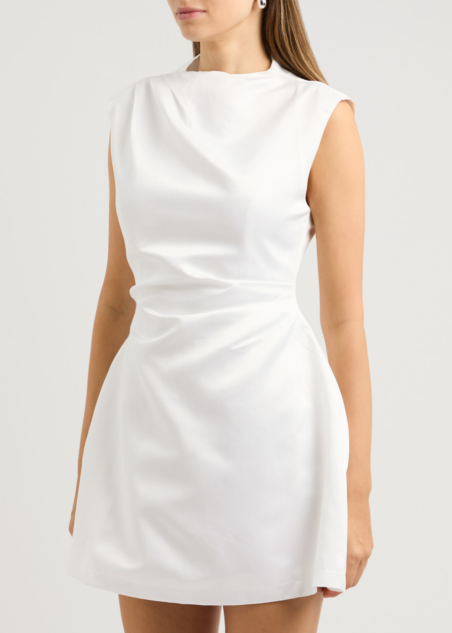 Odd Muse Ultimate Muse Stretch-crepe Mini Dress In White