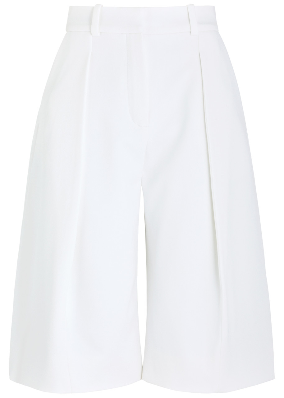 Jacquemus Le Bermuda Amalfi Crepe Shorts - White - 40 (UK12 / M)