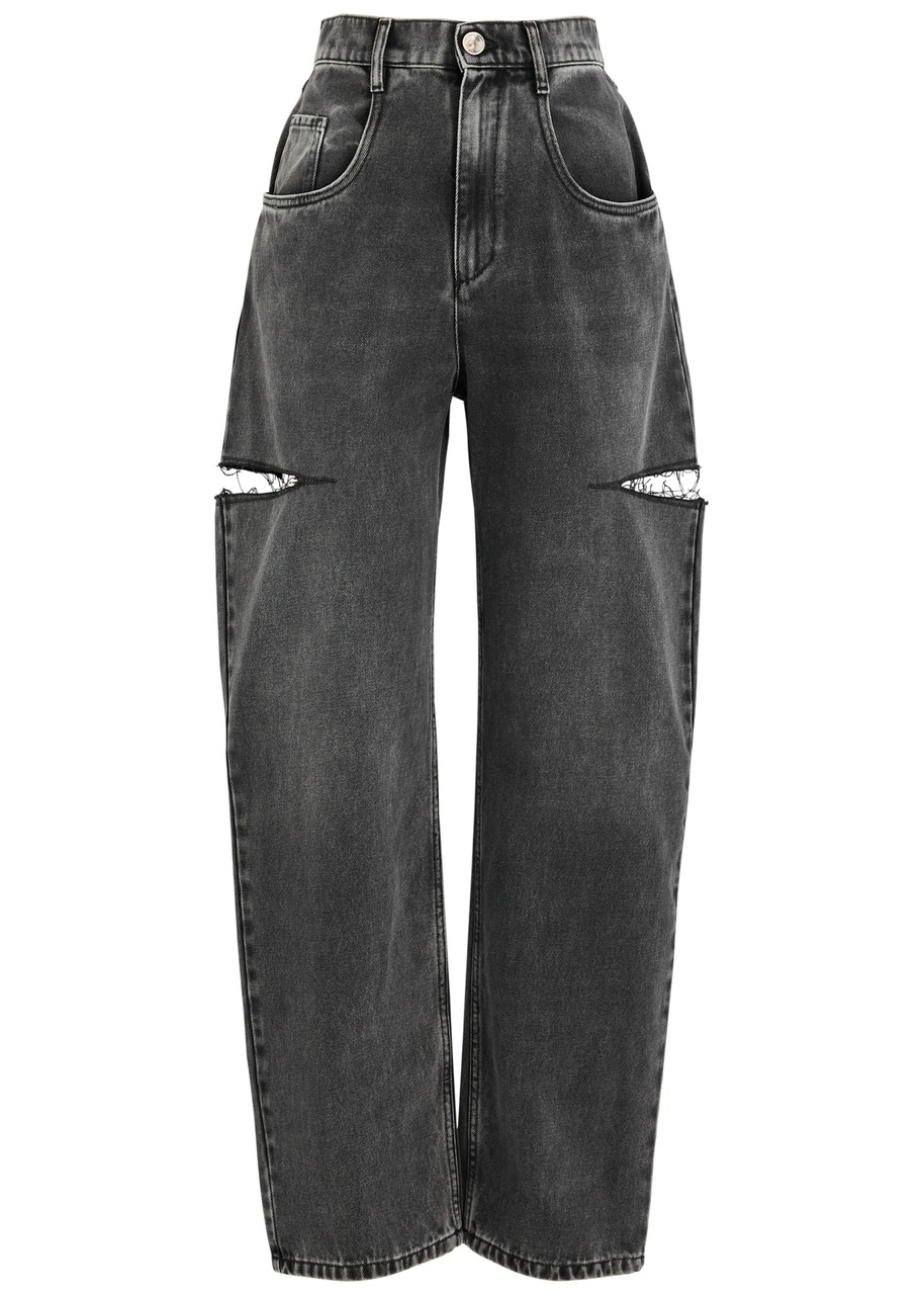 Maison Margiela Split Wide-leg Jeans - Black Other - 40 (UK8 / S)